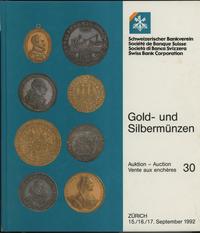 literatura numizmatyczna, Schweizerischer Bankverein, Gold- und Silbermünzen, Auktion 30, Zürich, 15..