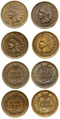 lot 4 x 1 cent 1899, 1901, 1902, 1903, Filadelfi