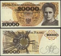 20.000 złotych 1.02.1989, seria AM, numeracja 84