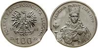 100 złotych - destrukt menniczy 1988, Warszawa, 