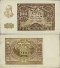 100 złotych 1.03.1940, seria E, numeracja 606219