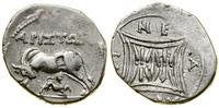 drachma (ok. 120–70 pne), Aw: Krowa stojąca w le