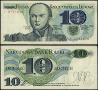 10 złotych 1.06.1982, seria F, numeracja 0731816