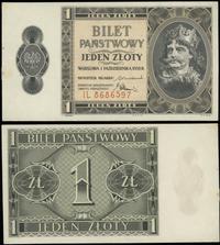 1 złoty 1.10.1938, seria IL, numeracja 8686597, 