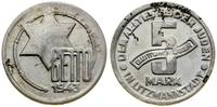 5 marek 1943, Łódź, magnez, 0.94 g, moneta umyta