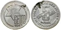 5 marek 1943, Łódź, magnez, 0.97 g, moneta umyta