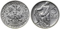 5 złotych 1959, Warszawa, Rybak, aluminium, bard