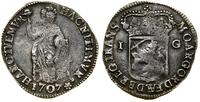 gulden 1707, srebro, 10.27 g, ciemna patyna, Del