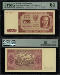 100 złotych 1.07.1948, seria KR, numeracja 43387