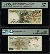 50 złotych 9.05.1975, czerwone ukośne "WZÓR" / "