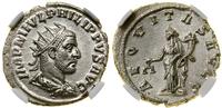 antoninian (244–247), Rzym, Aw: Popiersie cesarz