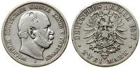 2 marki 1877 C, Frankfurt, moneta polakierowana,