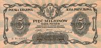 5 milionów marek polskich 20.11.1923, seria B