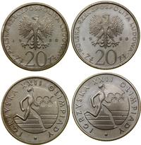 zestaw: 2 x 20 złotych 1980, Warszawa, Igrzyska 