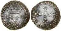 1/4 ecu 1587 B, Rouen, srebro, 9.55 g, ciemna pa