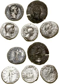 zestaw 5 monet, 4 x denar - Domitian / Hadrian /