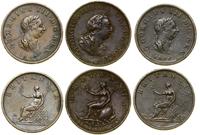 3 x 1/2 pensa 1799, 1806, 1807, Birmingham i Lon