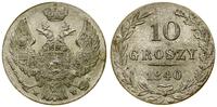 10 groszy 1840, Warszawa, piękny, Bitkin 1182, P