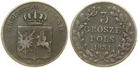 Polska, 3 grosze, 1831