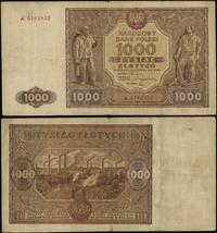 1.000 złotych 15.01.1946, seria A, numeracja 518