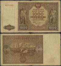 1.000 złotych 15.01.1946, seria A, numeracja 591