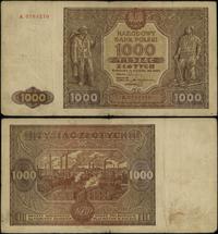 1.000 złotych 15.01.1946, seria A, numeracja 378