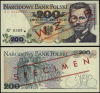 200 złotych 1.06.1979, seria AS, numeracja 00000