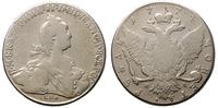 rubel 1774/ФЛ, Petersburg, moneta czyszczona, Bi