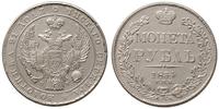 rubel 1834/HГ, Petersburg, moneta czyszczona, Bi