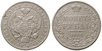 rubel 1844/KБ, Petersburg, moneta czyszczona, Bi