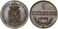 Austria, 2 krajcary, 1848 A