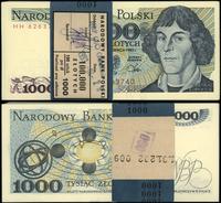 Polska, zestaw: 100 x 1.000 złotych z banderolą NBP, 1.06.1982