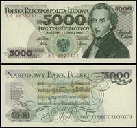 5.000 złotych 1.06.1986, rzadka seria BE, numera