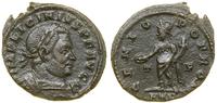 follis 316, Trewir, Aw: Popiersie cesarza w praw