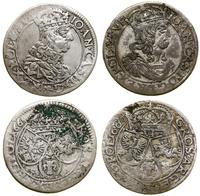 Polska, zestaw: 2 x szóstak, 1660 i 1661 TLB