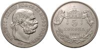 5 koron 1909/KB, Kremnica, srebro 23.83 g