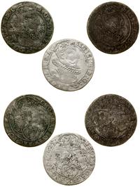 Polska, zestaw: 3 x szóstak, 1624 i 2 x 1625