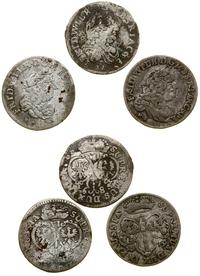 Niemcy, zestaw: 3 x szóstak, 1679, 1685, 1686