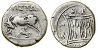 drachma (ok. 120–70 pne), Aw: Krowa stojąca w le