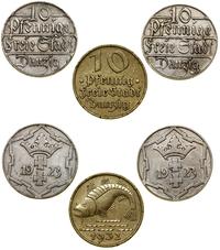 Polska, zestaw: 3 x 10 fenigów, 1923 i 1932