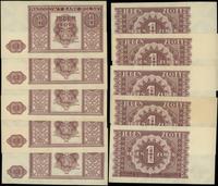 Polska, zestaw: 5 x 1 złoty, 15.05.1946