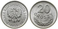 Polska, 20 groszy, 1957