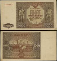 1.000 złotych 15.01.1946, seria C, numeracja 314