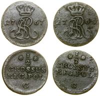 Polska, zestaw 2 x półgrosz, 1767 G, 1768 G