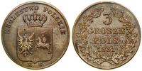 Polska, 3 grosze polskie, 1831