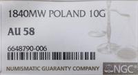 Polska, 10 groszy, 1840 MW