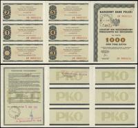 Polska, lokacyjny bon oszczędnościowy na kwotę 1.000 złotych, bez daty (wydany 4.03.1986)