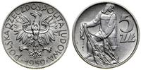 5 złotych 1959, Warszawa, Rybak, bardzo ładne, P