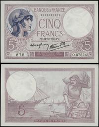 Francja, 5 franków, 12.12.1940