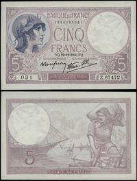 Francja, 5 franków, 12.12.1940